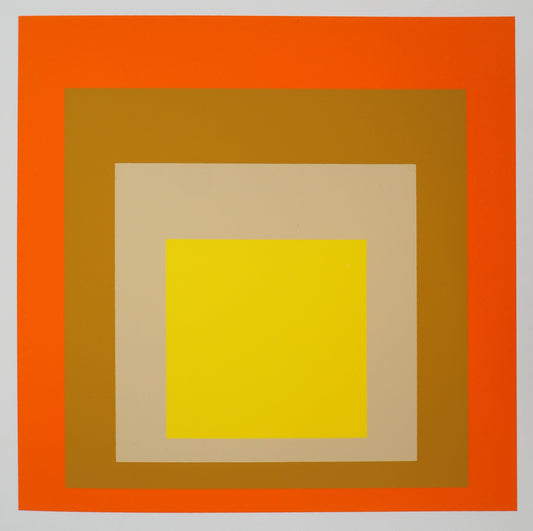 Josef ALBERS :  Homage to the square, Yes Sir - Sérigraphie en couleurs