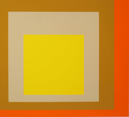 Josef ALBERS :  Homage to the square, Yes Sir - Sérigraphie en couleurs