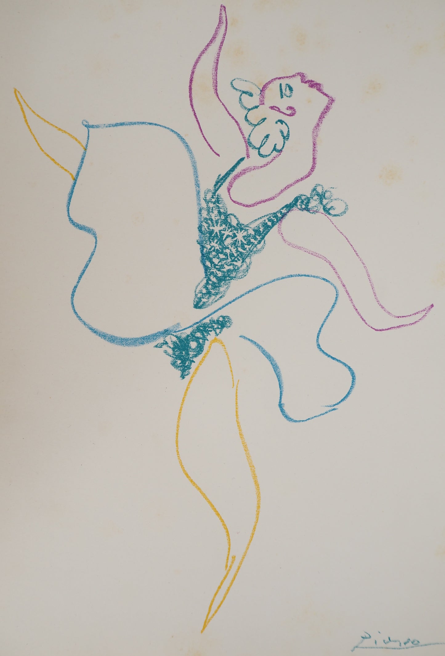 Pablo PICASSO : Le ballet - Lithographie signée