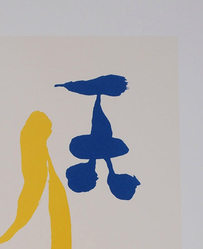 Joan MIRO : Une mère et ses enfants surréalistes - Lithographie signée