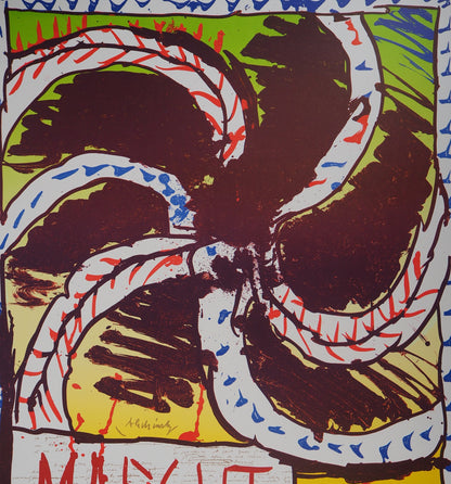 Pierre ALECHINSKY : Exposition 1982 - Lithographie signée