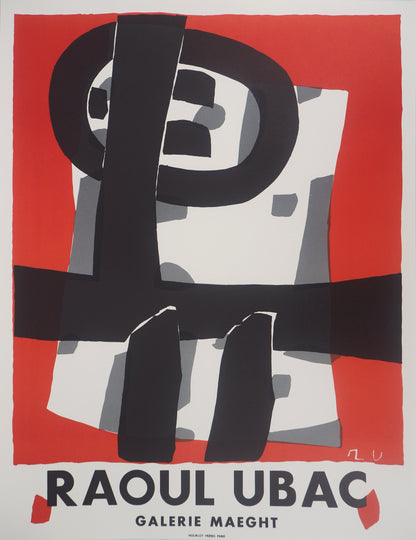 Raoul UBAC : Expo 1950 - Lithographie signée