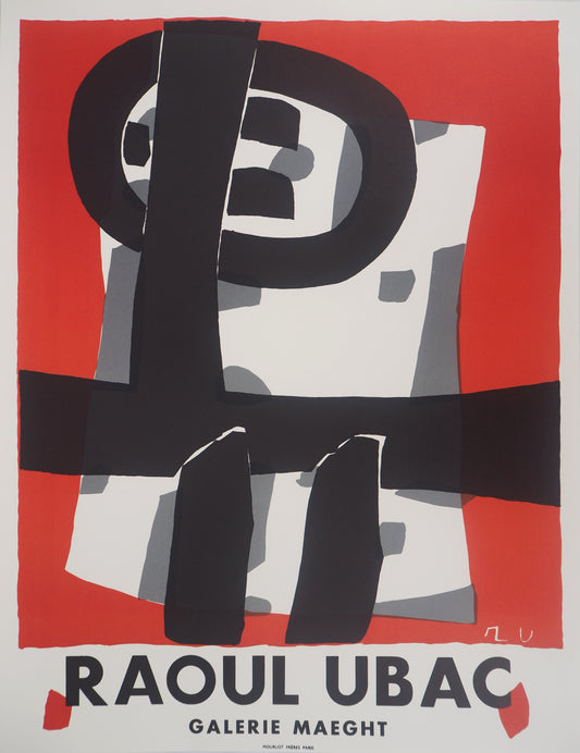 Raoul UBAC : Expo 1950 - Lithographie signée
