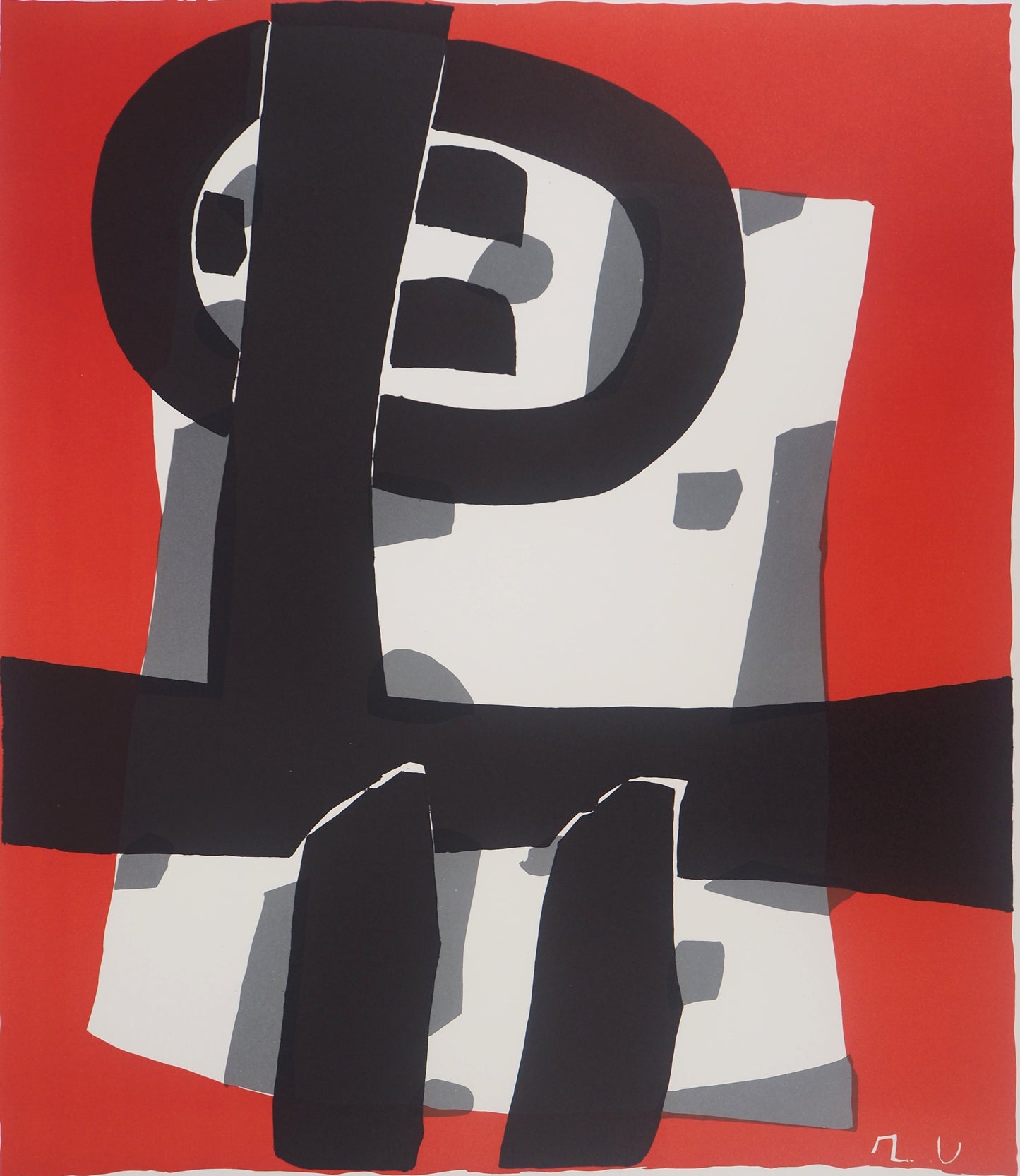 Raoul UBAC : Expo 1950 - Lithographie signée