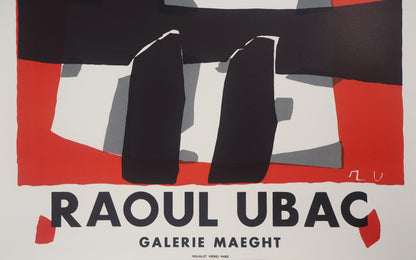 Raoul UBAC : Expo 1950 - Lithographie signée
