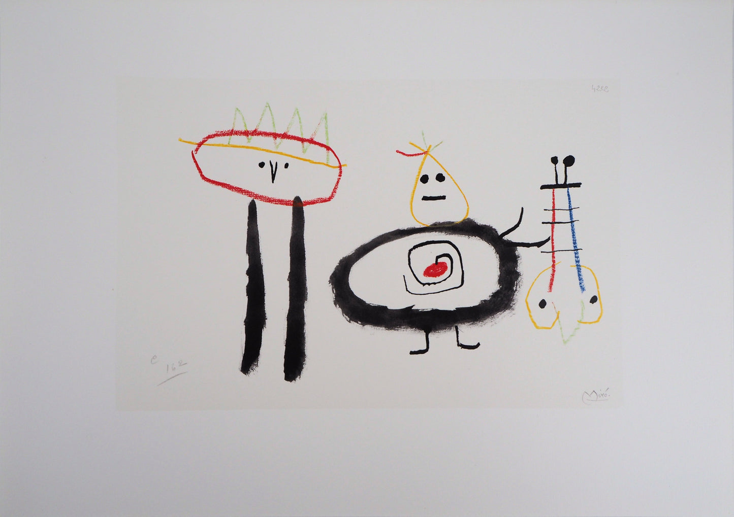 Joan MIRO : Enfants surréalistes - Lithographie signée
