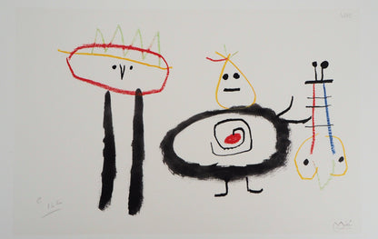 Joan MIRO : Enfants surréalistes - Lithographie signée