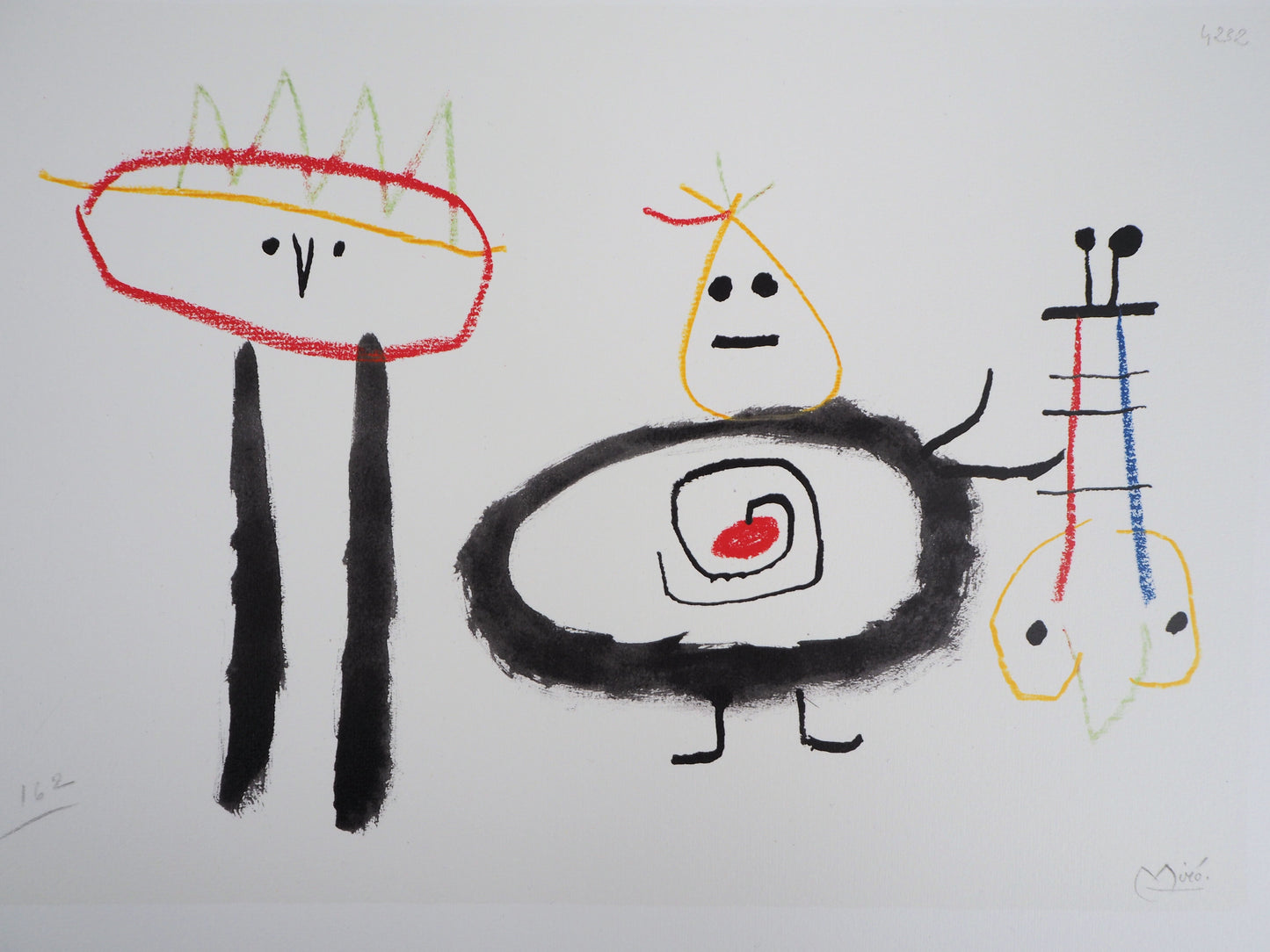 Joan MIRO : Enfants surréalistes - Lithographie signée