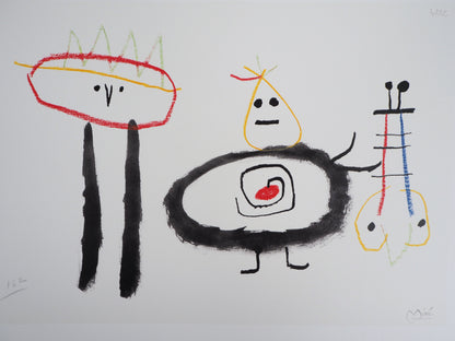 Joan MIRO : Enfants surréalistes - Lithographie signée