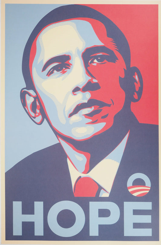 Shepard FAIREY (Obey) : HOPE (OBAMA) - Lithographie offset
