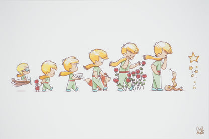 Antoine DE SAINT EXUPERY / Jordi Nef : Les aventures du Petit Prince - Lithographie