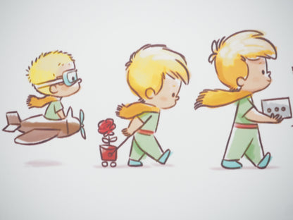 Antoine DE SAINT EXUPERY / Jordi Nef : Les aventures du Petit Prince - Lithographie
