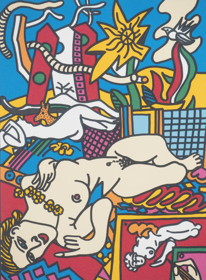 ERRO : Hommage à Léger et Matisse - Sérigraphie originale signée