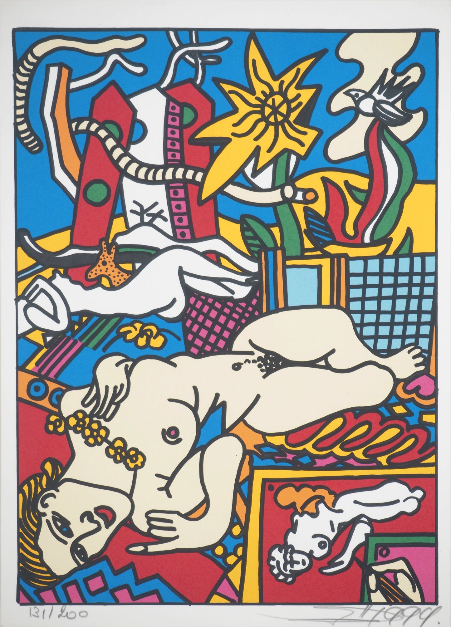 ERRO : Hommage à Léger et Matisse - Sérigraphie originale signée