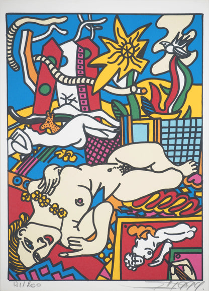 ERRO : Hommage à Léger et Matisse - Sérigraphie originale signée