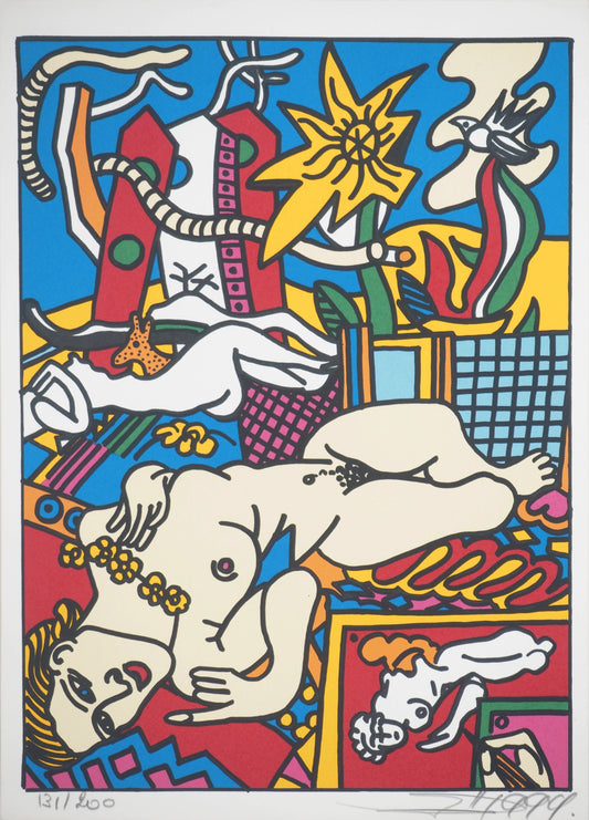ERRO : Hommage à Léger et Matisse - Sérigraphie originale signée