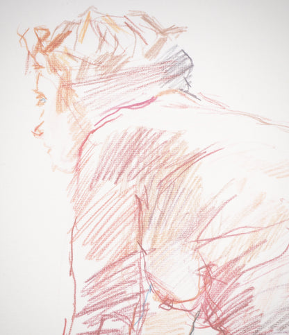 Oskar KOKOSCHKA : Nu au Musée d'Athènes - Lithographie
