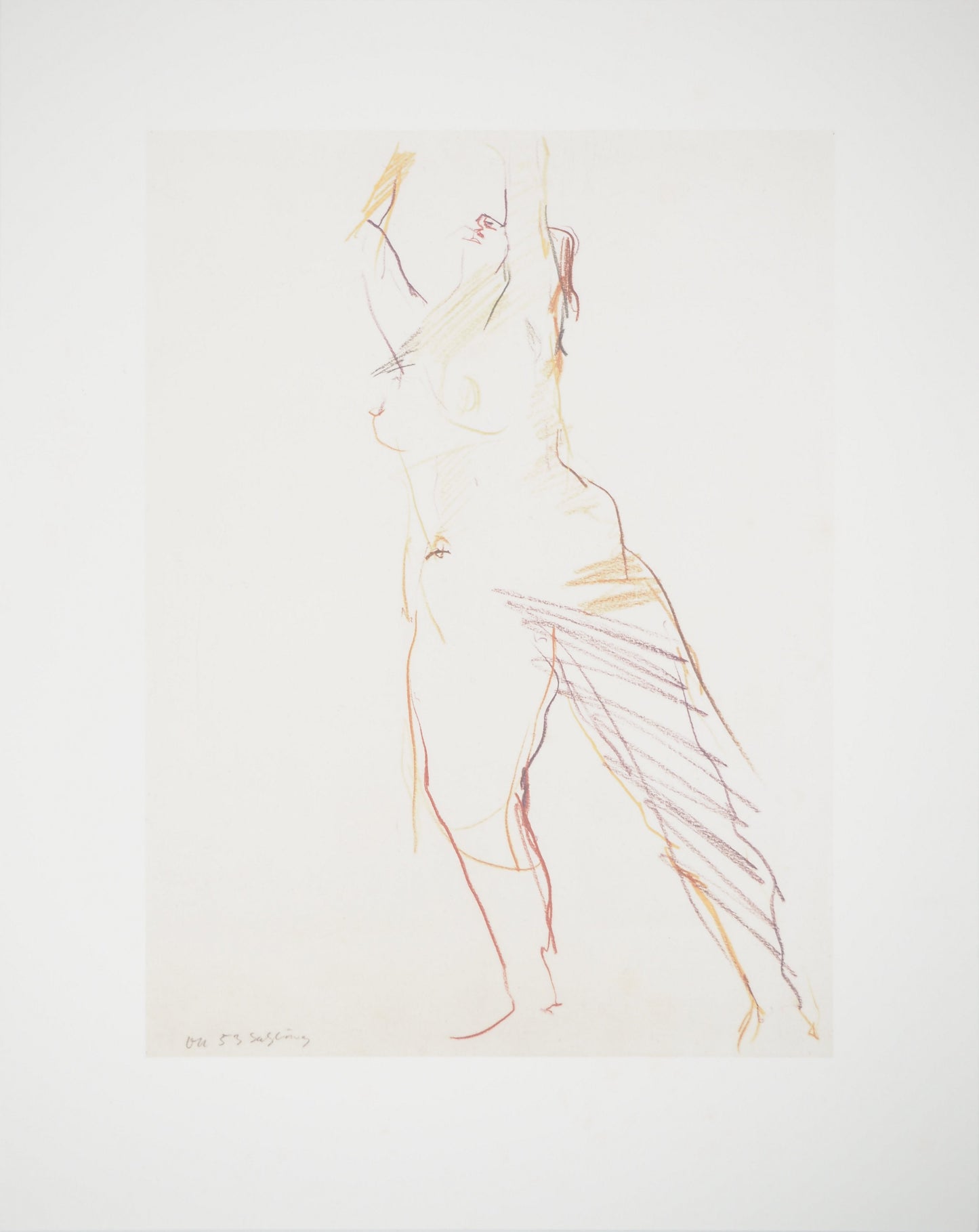 Oskar KOKOSCHKA : La prière - Lithographie signée