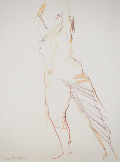 Oskar KOKOSCHKA : La prière - Lithographie signée