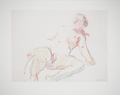 Oskar KOKOSCHKA : Nu allongé - Lithographie