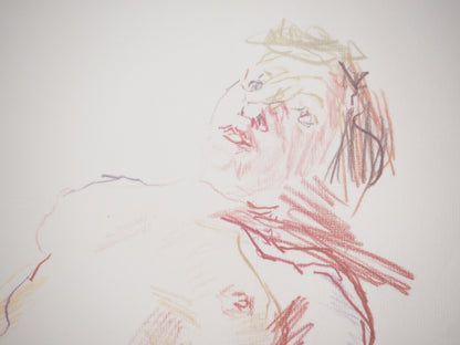 Oskar KOKOSCHKA : Nu allongé - Lithographie
