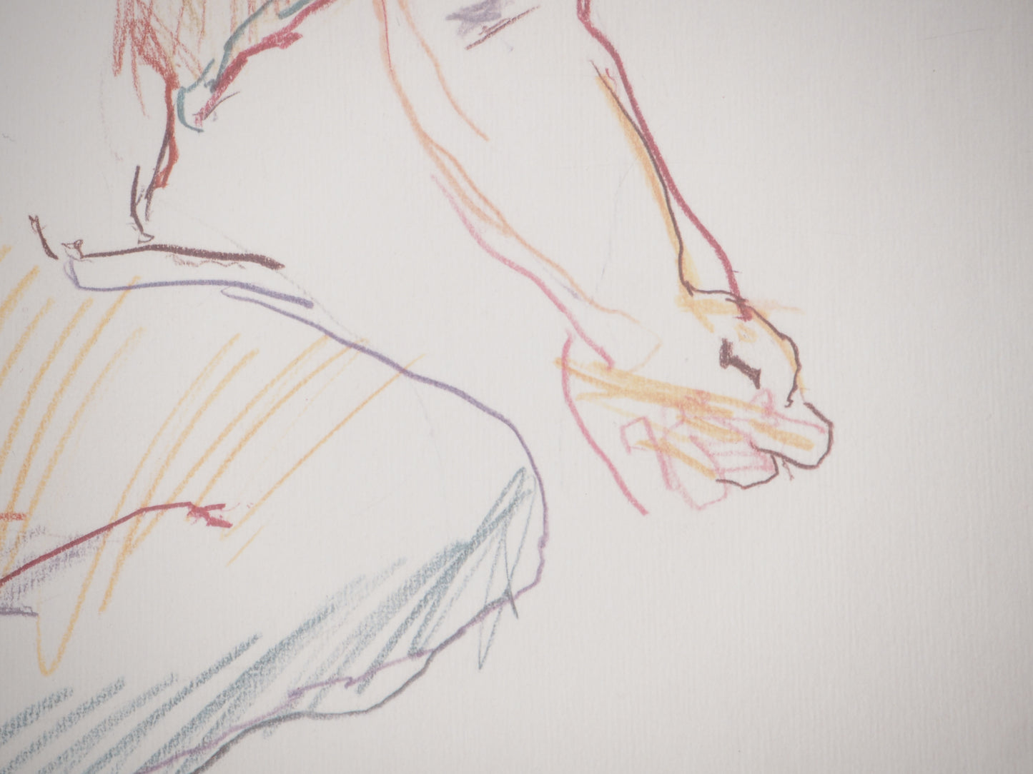 Oskar KOKOSCHKA : Nu allongé - Lithographie