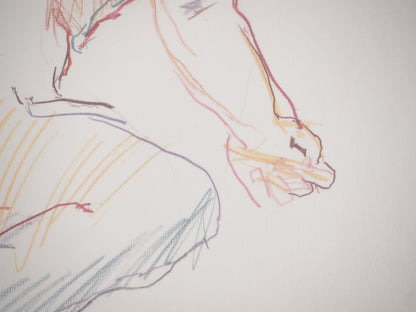 Oskar KOKOSCHKA : Nu allongé - Lithographie