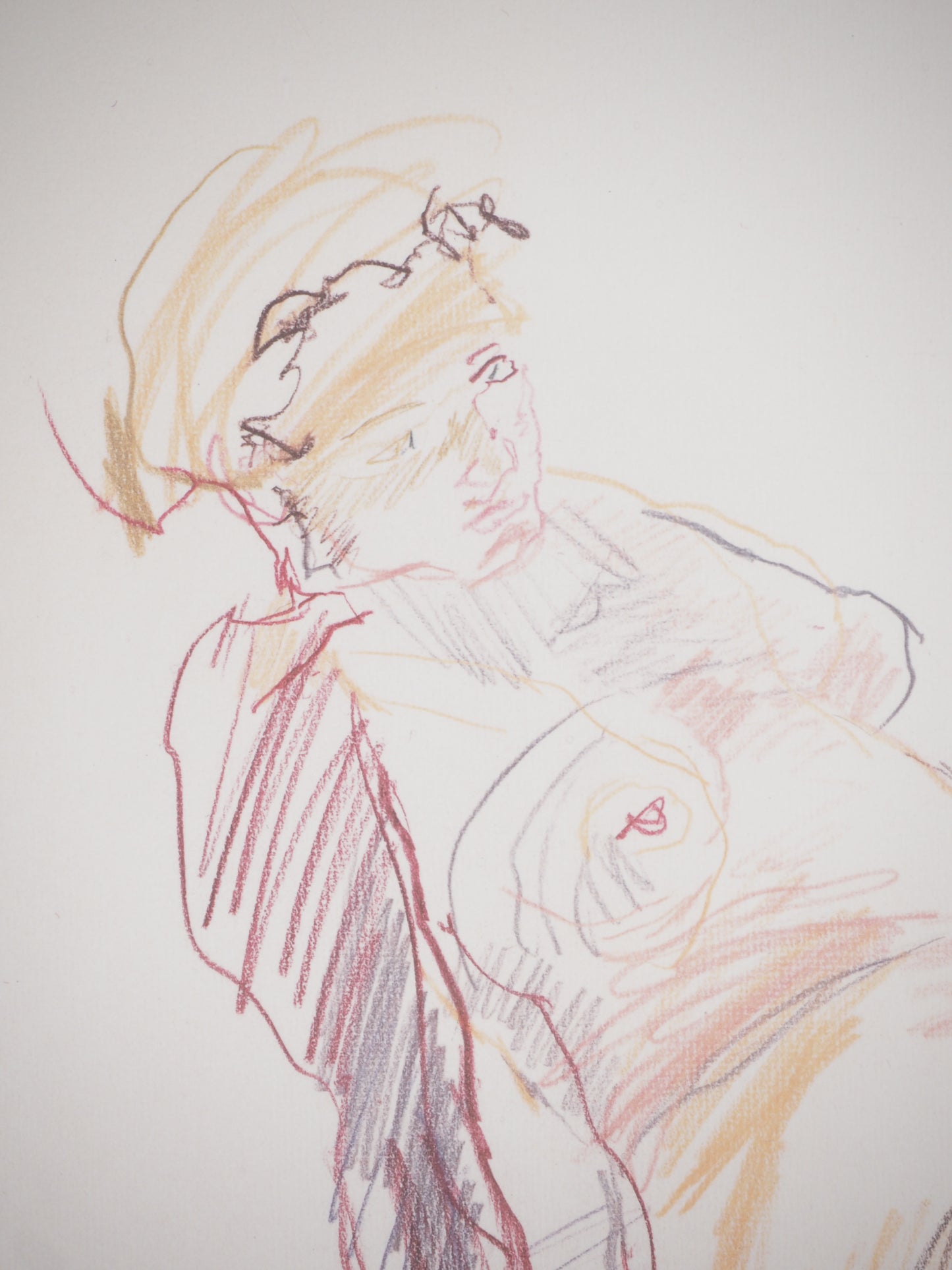 Oskar KOKOSCHKA : Femme assise - Lithographie