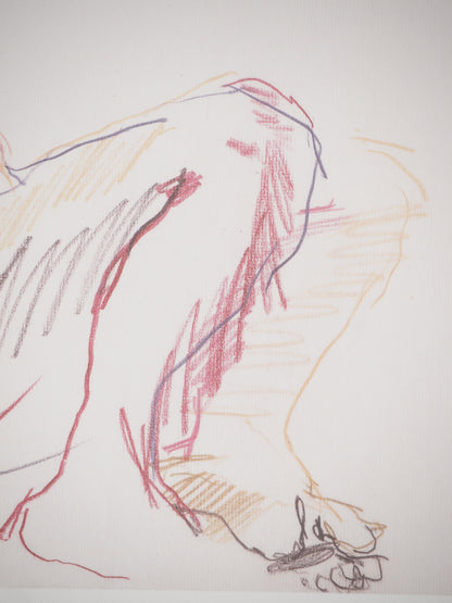 Oskar KOKOSCHKA : Femme assise - Lithographie