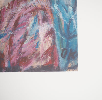 Oskar KOKOSCHKA : Portrait d'Alma Mahler - Lithographie signée