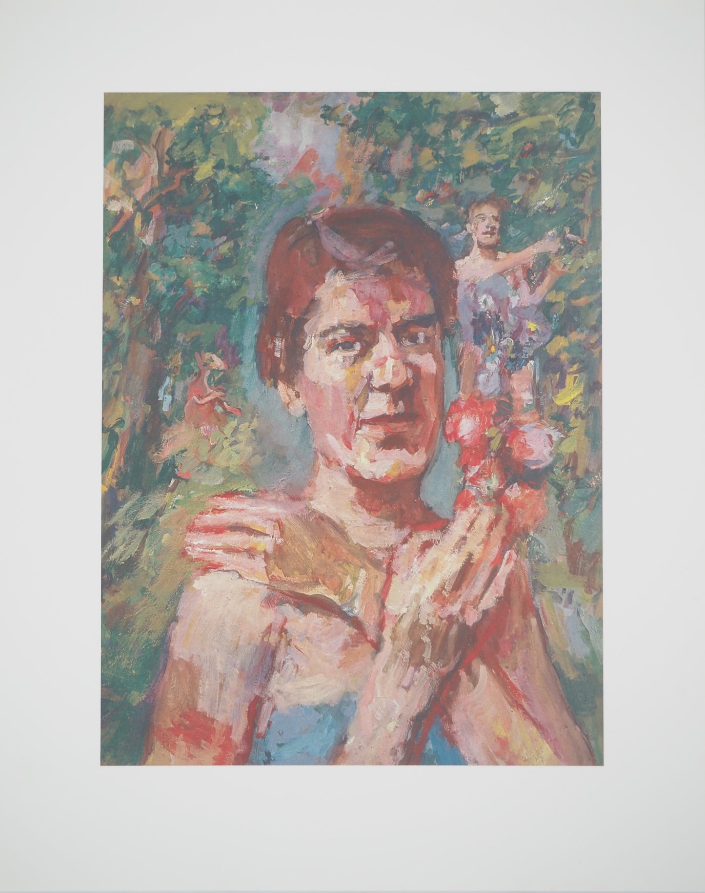 Oskar KOKOSCHKA : Portrait d'Olda Kokoschka - Lithographie