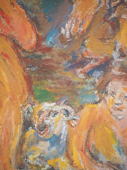 Oskar KOKOSCHKA : Thésée et Penthésilée - Lithographie