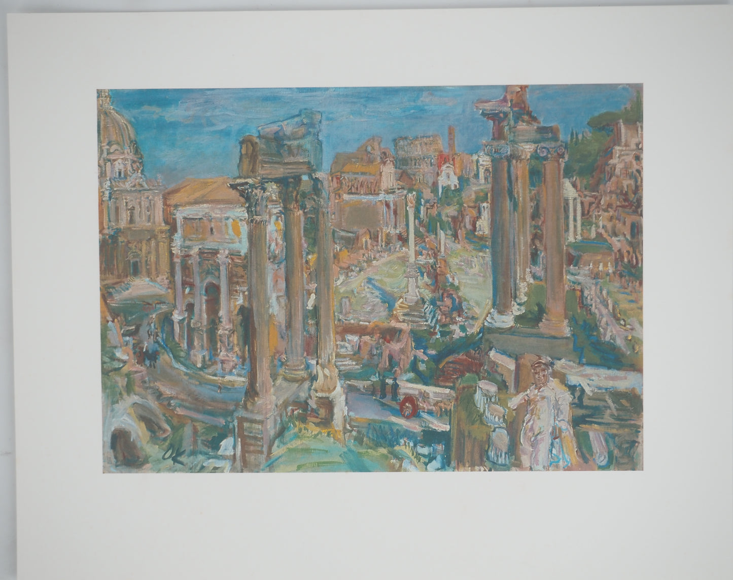 Oskar KOKOSCHKA : Forum romain - Lithographie signée