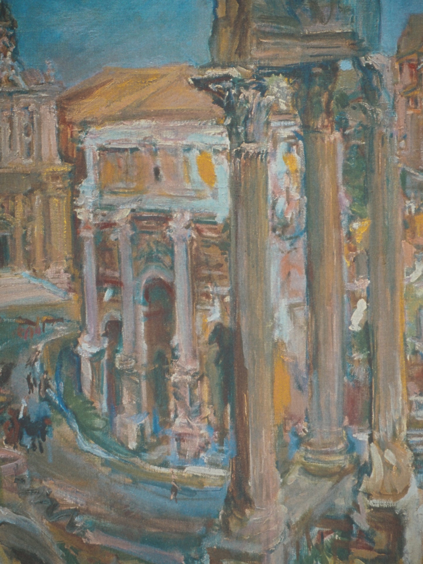 Oskar KOKOSCHKA : Forum romain - Lithographie signée
