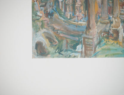 Oskar KOKOSCHKA : Forum romain - Lithographie signée