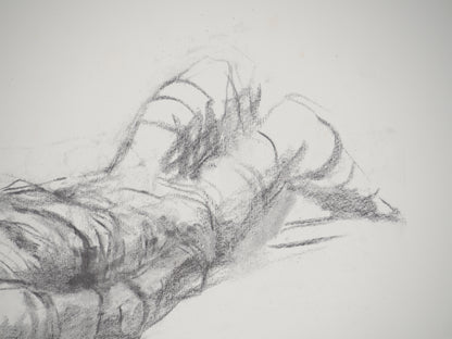 Henry MOORE: Hombre reclinado - Litografía firmada