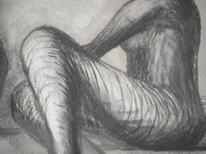 Henry MOORE : Jeunes femmes à la plage - Lithographie signée