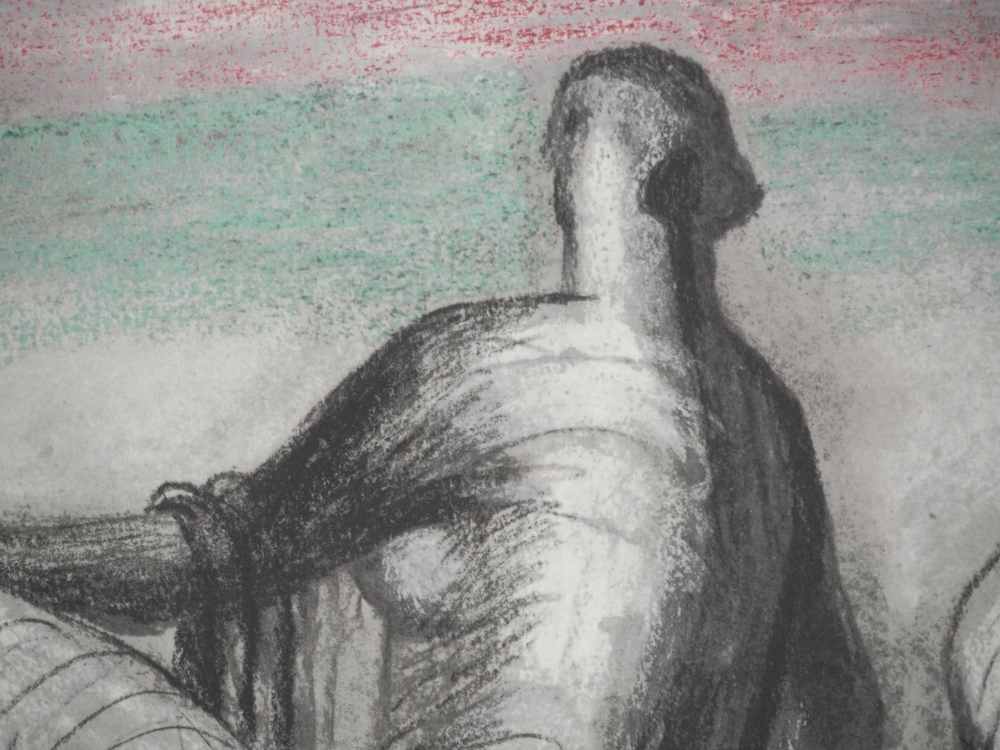 Henry MOORE : Jeunes femmes à la plage - Lithographie signée