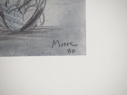 Henry MOORE : Nu allongé - Lithographie signée