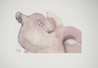 Henry MOORE: Mujer de espaldas - Litografía firmada