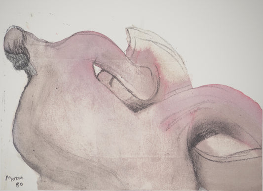 Henry MOORE : Femme de dos - Lithographie signée