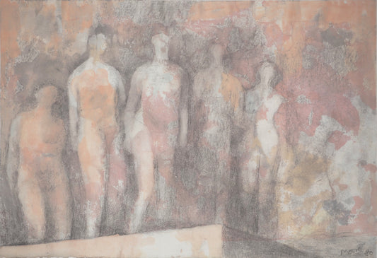 Henry MOORE : Modèles nus - Lithographie signée