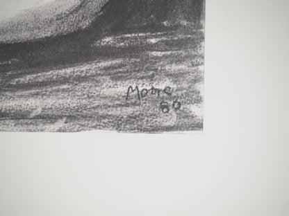 Henry MOORE : Le modèle - Lithographie signée