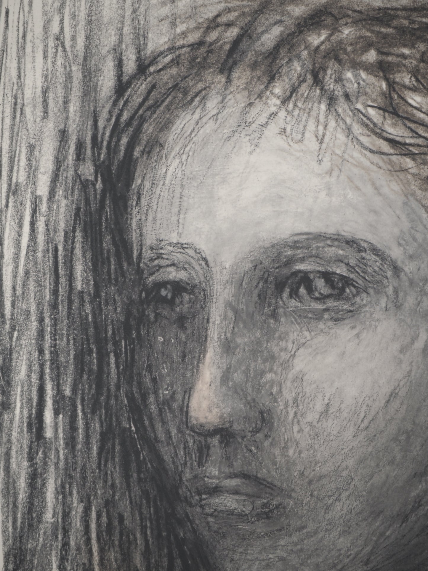 Henry MOORE : Portrait de femme - Lithographie signée