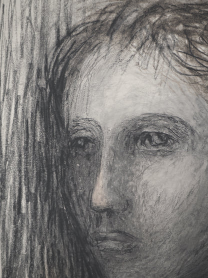 Henry MOORE : Portrait de femme - Lithographie signée