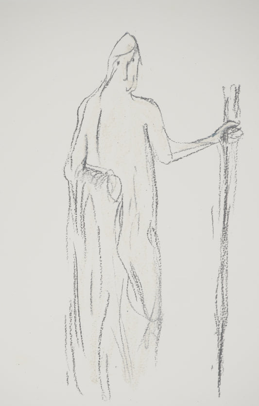 Henry MOORE : Le mendiant - Lithographie signée