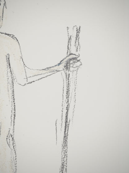 Henry MOORE : Le mendiant - Lithographie signée