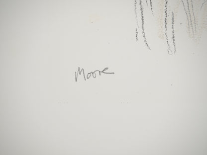 Henry MOORE : Le mendiant - Lithographie signée