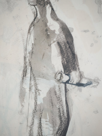 Henry MOORE : Les trois grandes figures - Lithographie signée