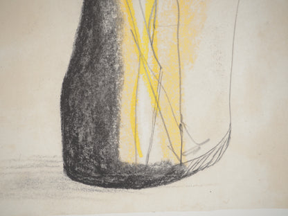 Henry MOORE : Figures abstraites - Lithographie signée